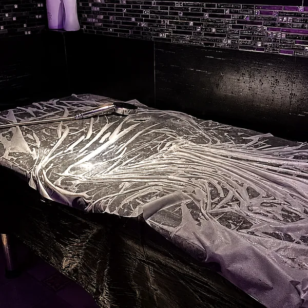 Silver waterbed room photo
