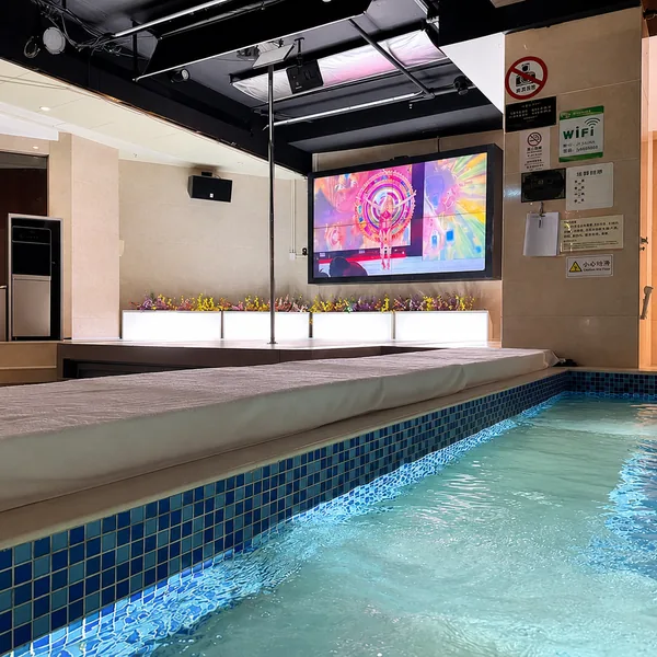 Poolside stage area photo